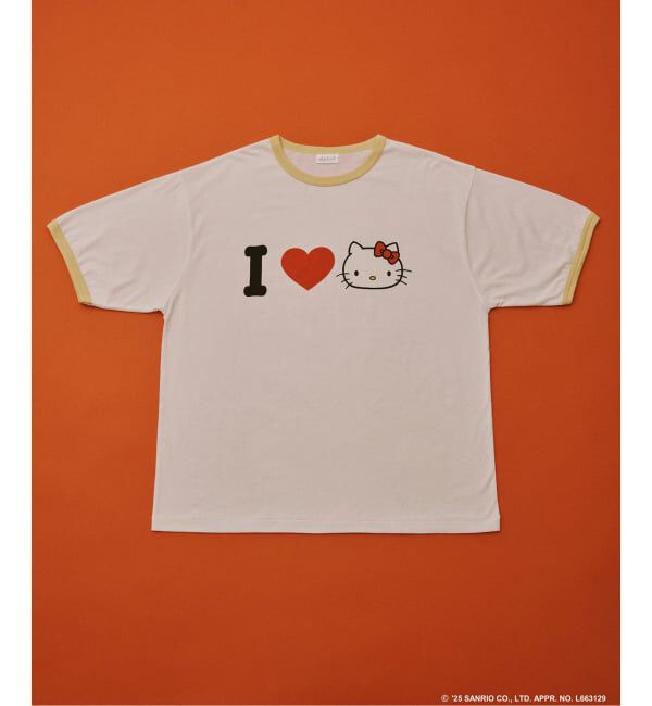 JOURNAL STANDARD「HELLO KITTY / ハローキティ プリント リンガーTシャツ」|Tシャツ・カットソー|ホワイト A