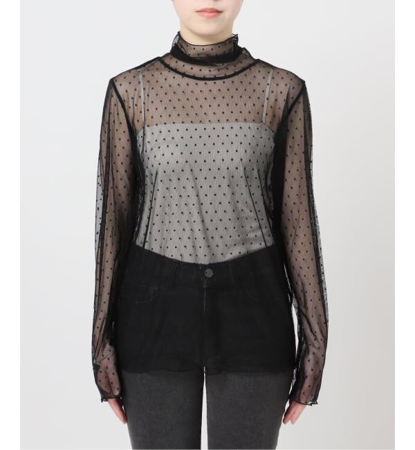 JOURNAL STANDARD relume「《追加》チュールドットハイネック」|Tシャツ・カットソー|