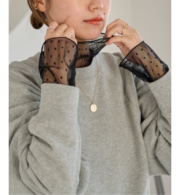 JOURNAL STANDARD relume「《追加》チュールドットハイネック」|Tシャツ・カットソー|