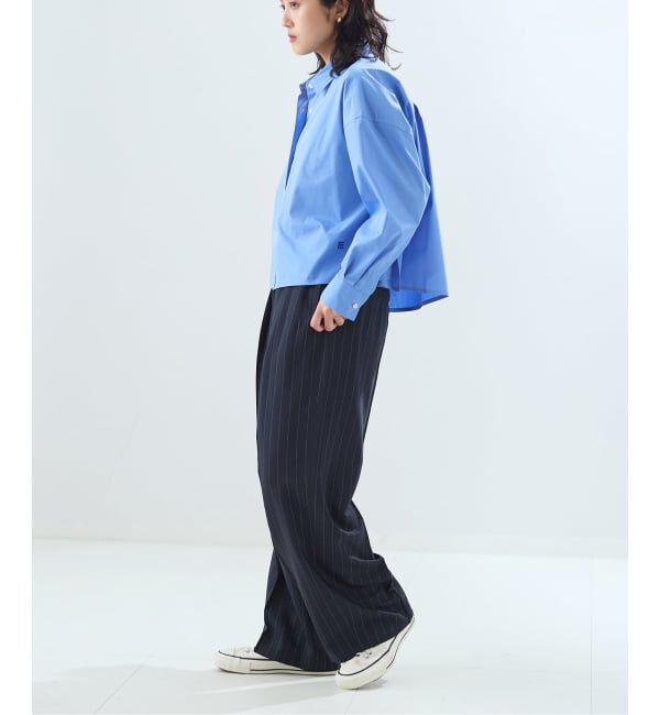 journal standard L'essage「《予約》NALYAストライプ/Doeskinワイドパンツ」|スラックス|