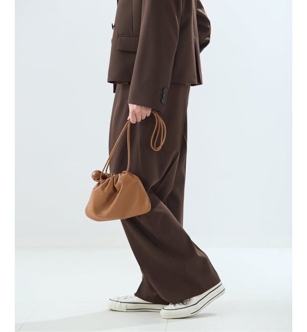 journal standard L'essage「《予約》NALYAストライプ/Doeskinワイドパンツ」|スラックス|