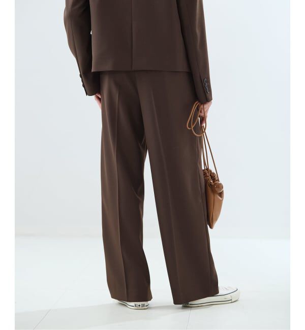 journal standard L'essage「《予約》NALYAストライプ/Doeskinワイドパンツ」|スラックス|