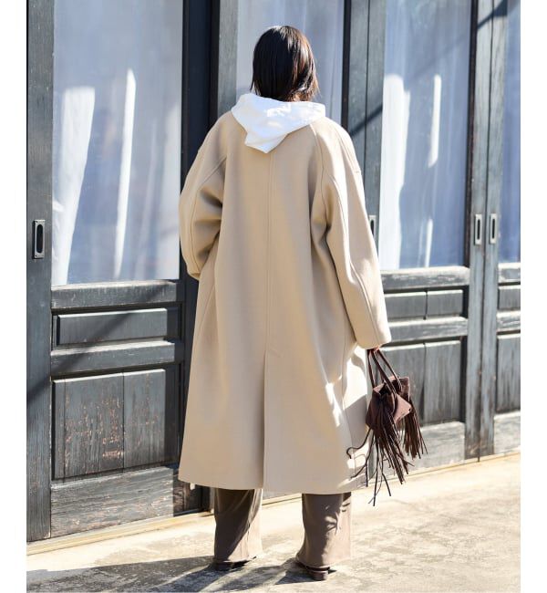 JOURNAL STANDARD「スーパー120ビーバーノーカラーコート」|ノーカラーコート|