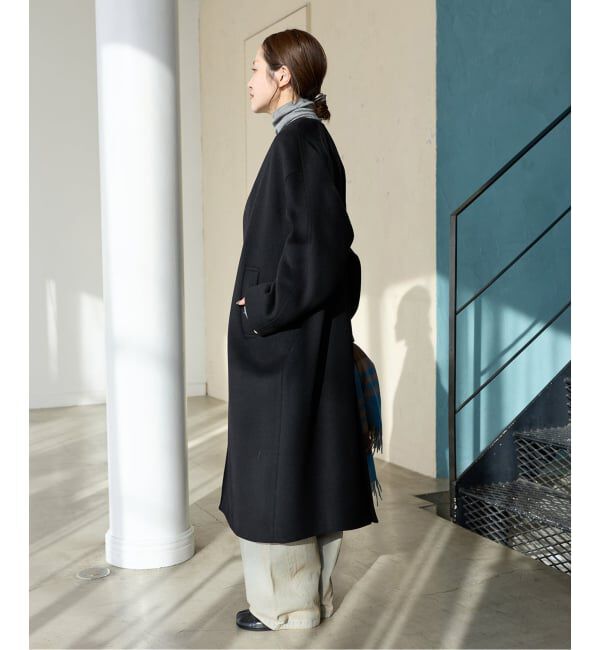 JOURNAL STANDARD「スーパー120ビーバーノーカラーコート」|ノーカラーコート|