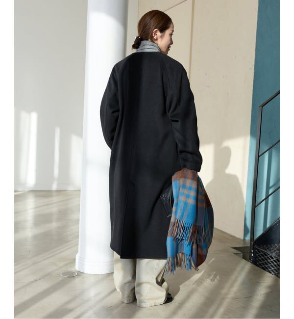 JOURNAL STANDARD「スーパー120ビーバーノーカラーコート」|ノーカラーコート|