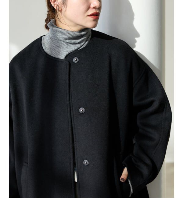 JOURNAL STANDARD「スーパー120ビーバーノーカラーコート」|ノーカラーコート|