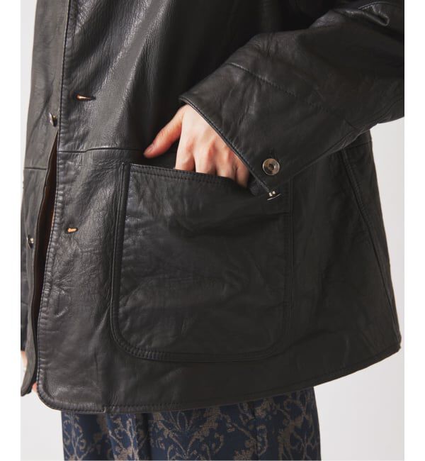 JOURNAL STANDARD relume「《予約》ゴートレザー カバーオール」|ライダースジャケット|