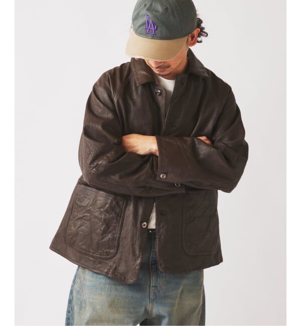 JOURNAL STANDARD relume「《予約》ゴートレザー カバーオール」|ライダースジャケット|