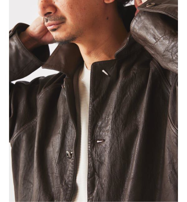 JOURNAL STANDARD relume「《予約》ゴートレザー カバーオール」|ライダースジャケット|