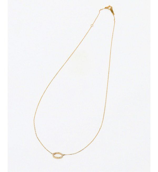 Lilas by Spick&Span「※オーバルラインダイヤ40cmネックレスK10」|ネックレス|