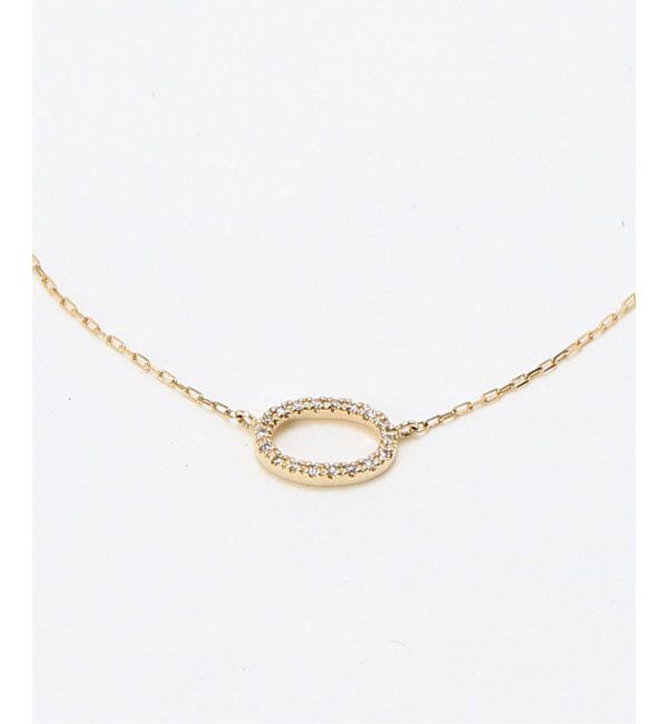 Lilas by Spick&Span「※オーバルラインダイヤ40cmネックレスK10」|ネックレス|