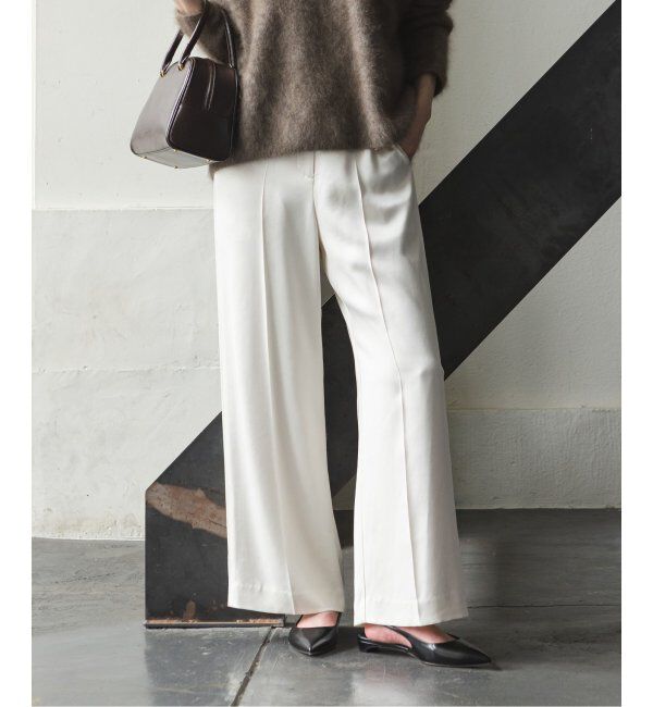 NOBLE「《追加》ルナサテンコンフォートパンツ」|スラックス|