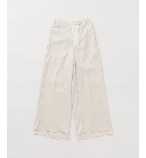 NOBLE「《追加》ルナサテンコンフォートパンツ」|スラックス|