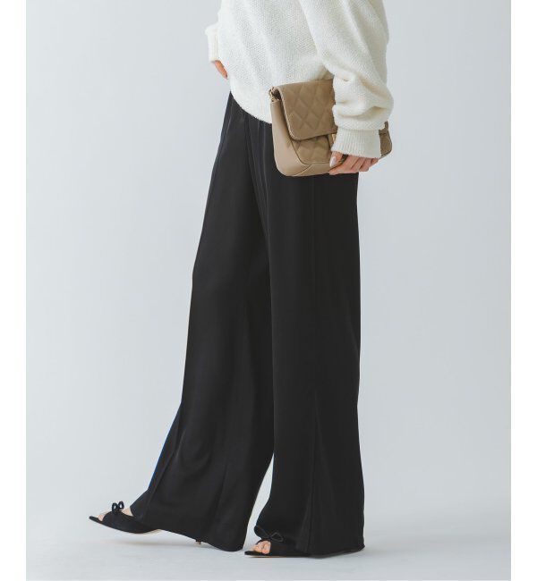 NOBLE「《追加》ルナサテンコンフォートパンツ」|スラックス|