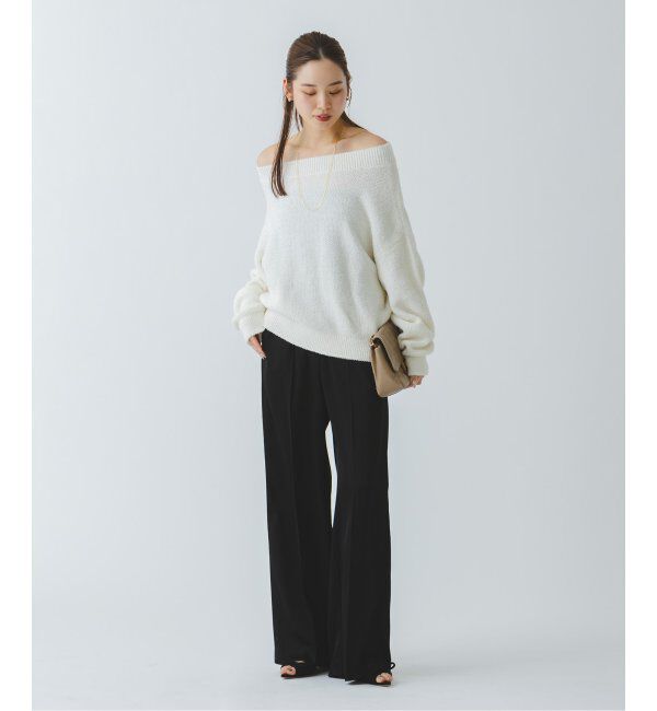 NOBLE「《追加》ルナサテンコンフォートパンツ」|スラックス|