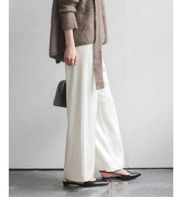 NOBLE「《追加》ルナサテンコンフォートパンツ」|スラックス|