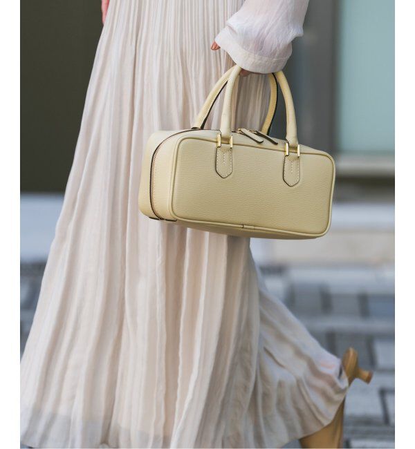 NOBLE「LORISTELLA/ロリステッラ スクエアボストンバッグ」|ショルダー・メッセンジャー|グリーン B