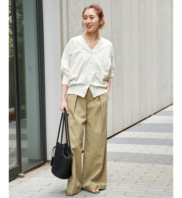 Spick and Span「コットンハイゲージカーディガン」|カーディガン|