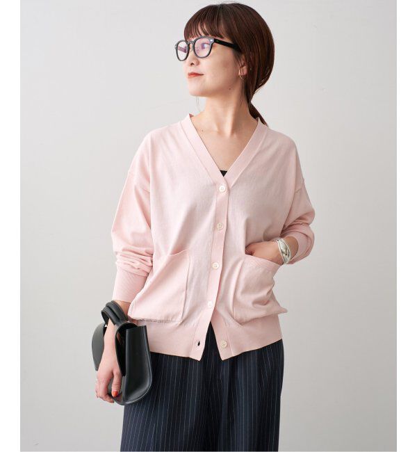 Spick and Span「コットンハイゲージカーディガン」|カーディガン|