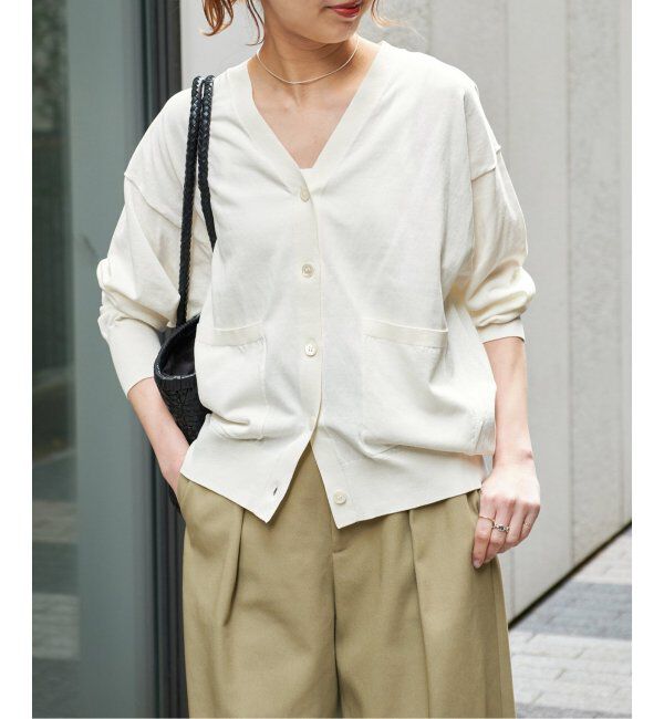 Spick and Span「コットンハイゲージカーディガン」|カーディガン|