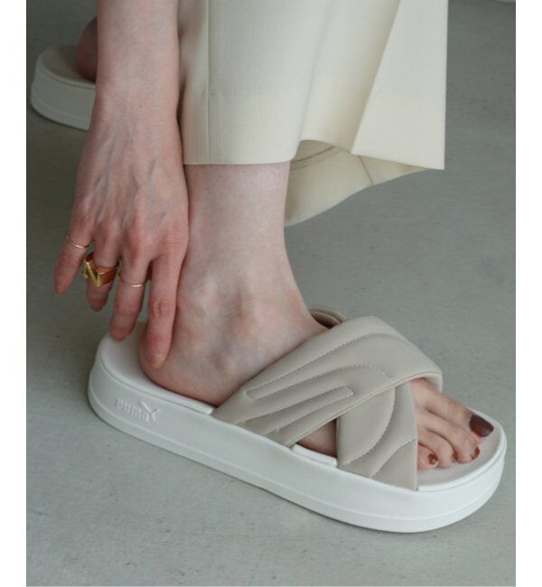 NOBLE「《WEB限定》PUMA/プーマ リードキャット プラットフォーム 400340」|サンダル|ナチュラル