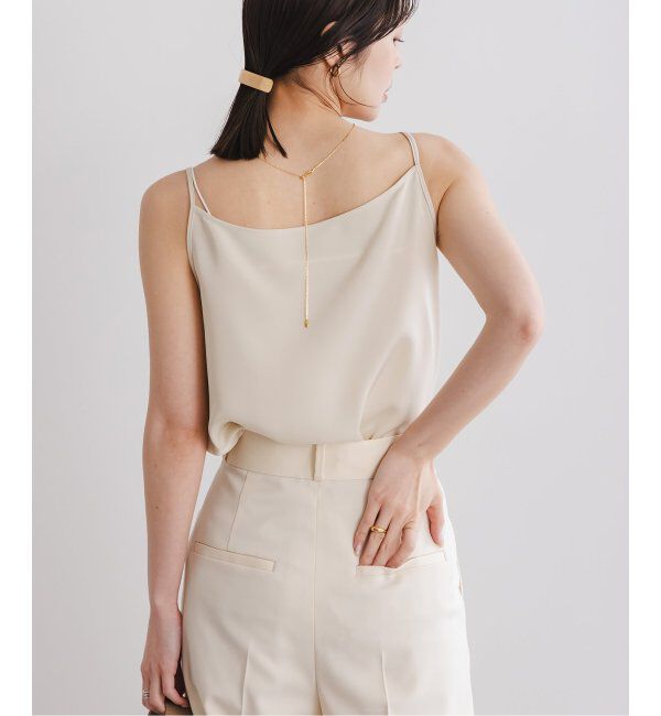 NOBLE「プレーンサテン2WAYキャミ」|キャミソール|