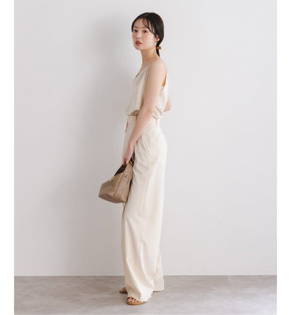 NOBLE「プレーンサテン2WAYキャミ」|キャミソール|