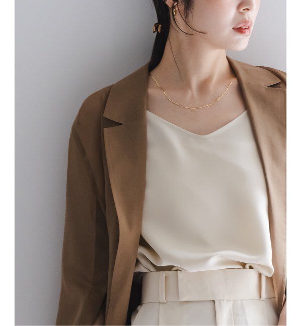 NOBLE「プレーンサテン2WAYキャミ」|キャミソール|