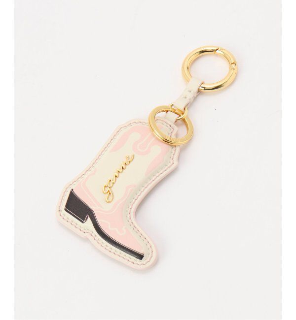 U by SPICK&SPAN「GANNI / ガニー Ganni Western Boot Keyring」|キーケース|ピンク