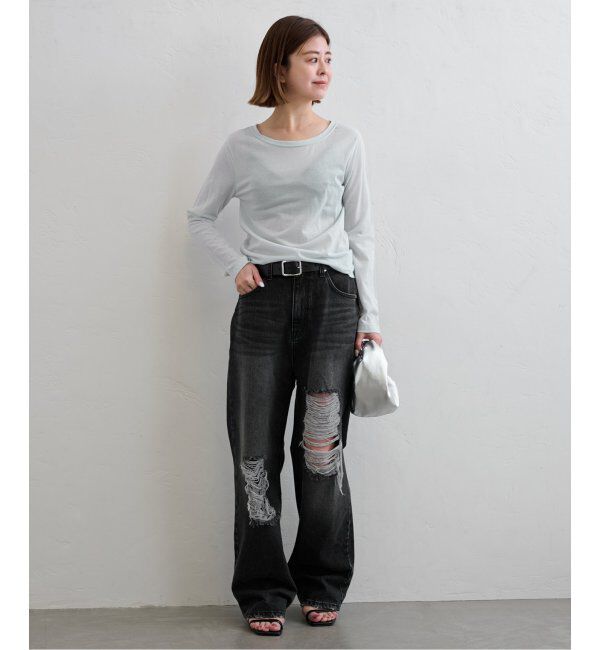 U by SPICK&SPAN「《追加2》C/NY シアートップス」|Tシャツ・カットソー|