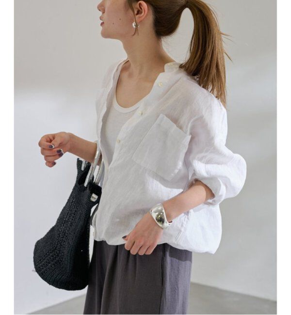 FRAMeWORK「≪追加≫フレンチリネンドロストシャツ」|シャツ・ブラウス|