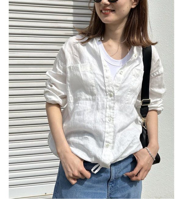 FRAMeWORK「≪追加≫フレンチリネンドロストシャツ」|シャツ・ブラウス|