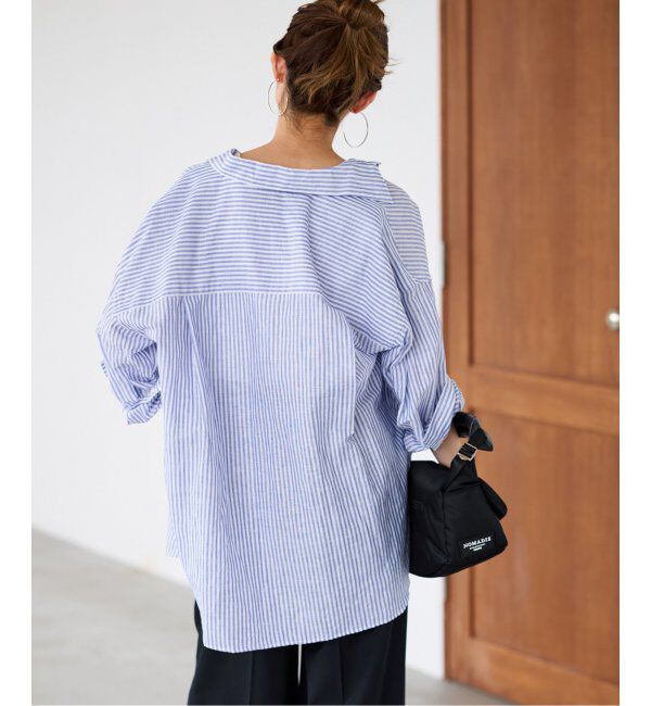 FRAMeWORK「コットンリネンオーバーシャツ」|シャツ・ブラウス|