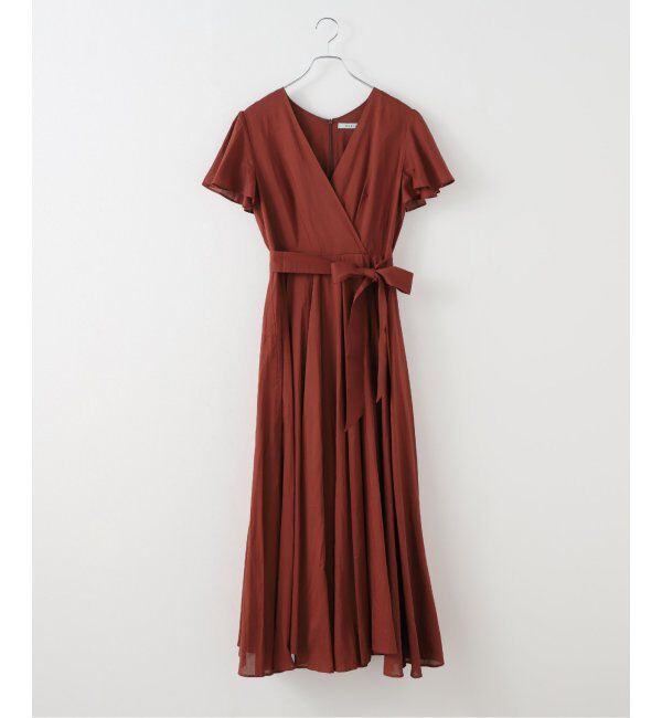 NOBLE「MARIHA/マリハ マドモアゼルのドレス 半袖(無地)」|ワンピース|ブラウン