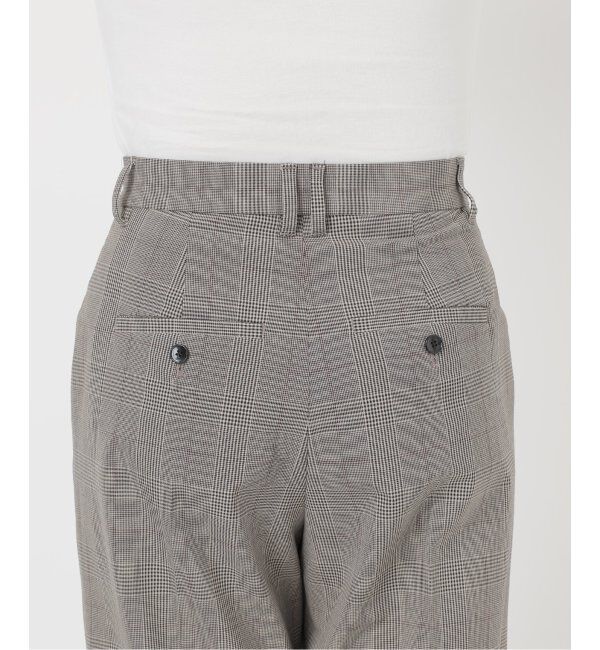 Spick and Span「ウォッシャブルチェックストレッチパンツ」|スラックス|