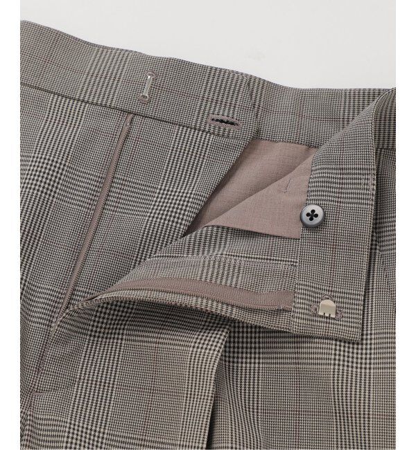 Spick and Span「ウォッシャブルチェックストレッチパンツ」|スラックス|