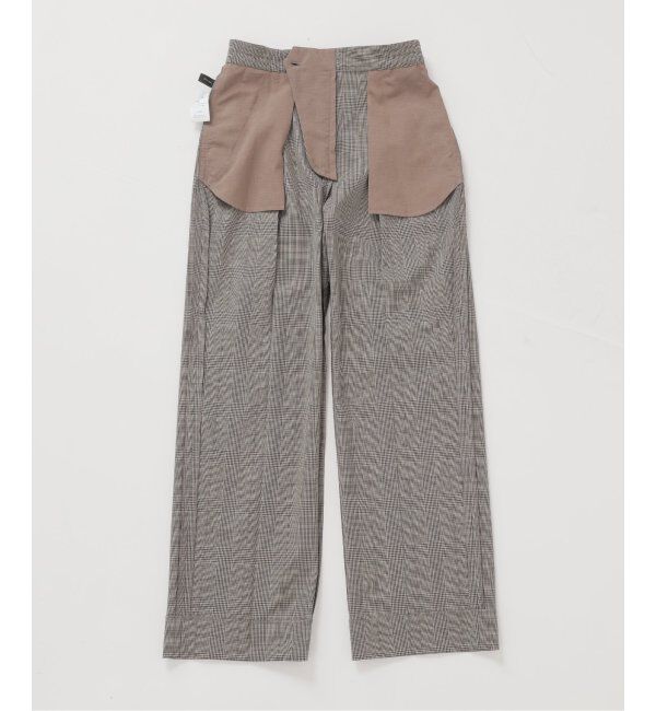 Spick and Span「ウォッシャブルチェックストレッチパンツ」|スラックス|