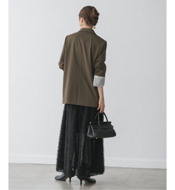 NOBLE エステルツイルピークドラペル　ジャケット 36 新品未使用 エステルツイルピークドラペルジャケット（テーラードジャケット