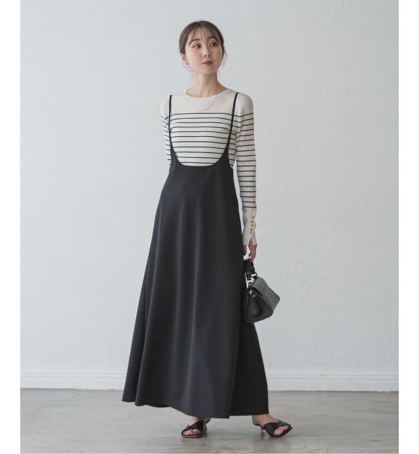 NOBLE「キャミストラップフレアスカート」|ワンピース|