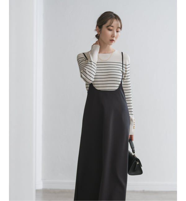 NOBLE「キャミストラップフレアスカート」|ワンピース|