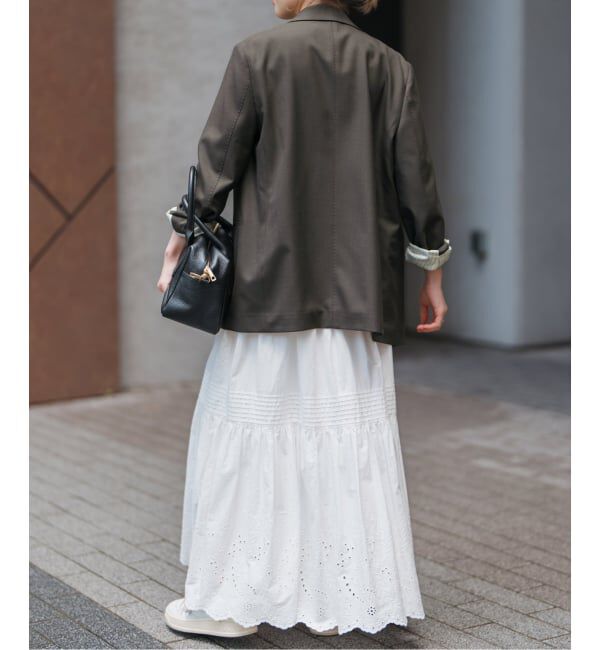 Spick and Span「ウールブレンドダブルブレストジャケット」|テーラードジャケット|