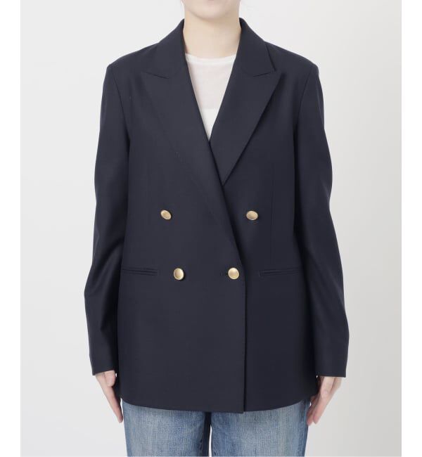 Spick and Span「ウールブレンドダブルブレストジャケット」|テーラードジャケット|