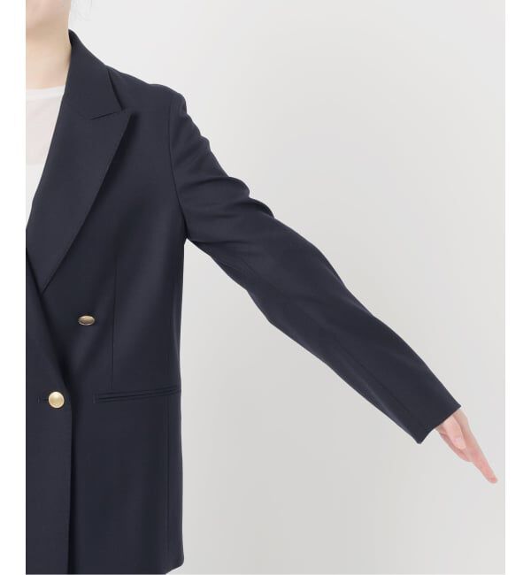 Spick and Span「ウールブレンドダブルブレストジャケット」|テーラードジャケット|