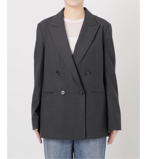 Spick and Span「ウールブレンドダブルブレストジャケット」|テーラードジャケット|