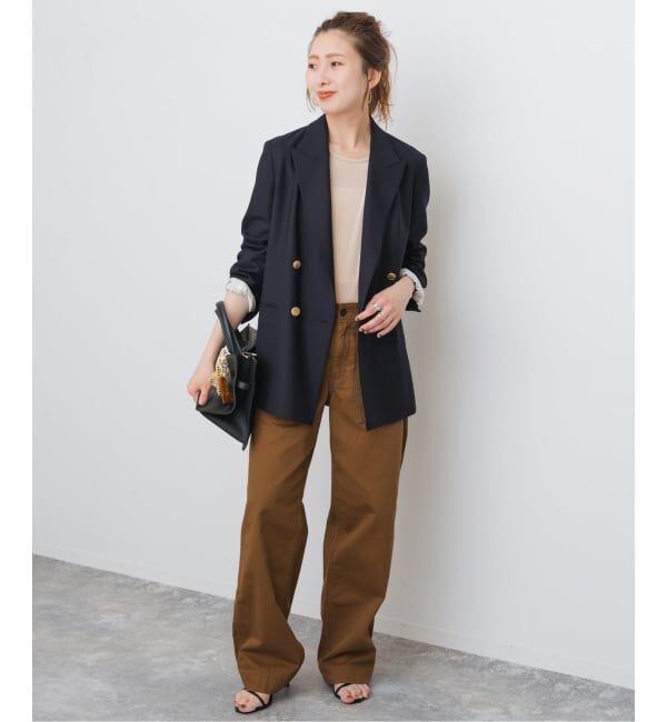 Spick and Span「ウールブレンドダブルブレストジャケット」|テーラードジャケット|