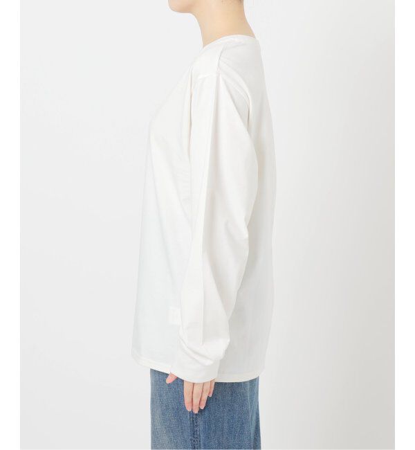 Spick and Span「ボートネックシルケットロゴロンTEE」|Tシャツ・カットソー|