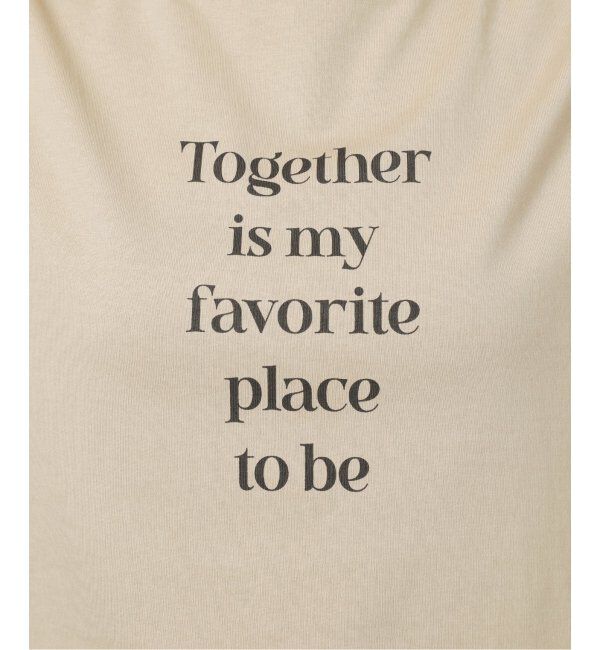 Spick and Span「ボートネックシルケットロゴロンTEE」|Tシャツ・カットソー|