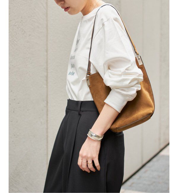 Spick and Span「ボートネックシルケットロゴロンTEE」|Tシャツ・カットソー|