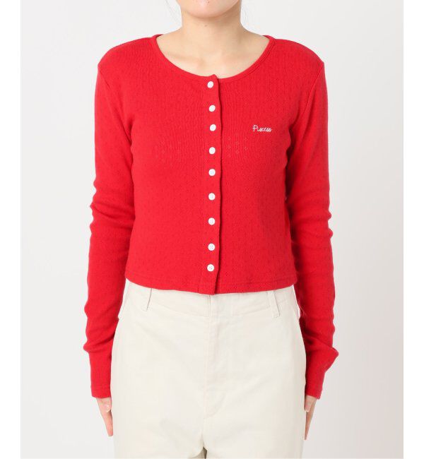 U by SPICK&SPAN「PISCESS /パイシスEYELET Punching Cardigan」|カーディガン|