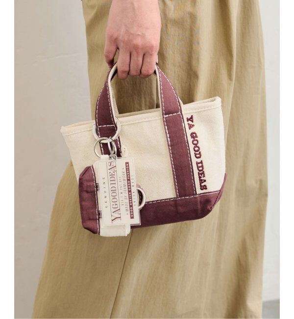 FRAMeWORK「YA GOOD IDEAS BIG＆MINI TOTE POACH XS」|トートバッグ|ボルドー